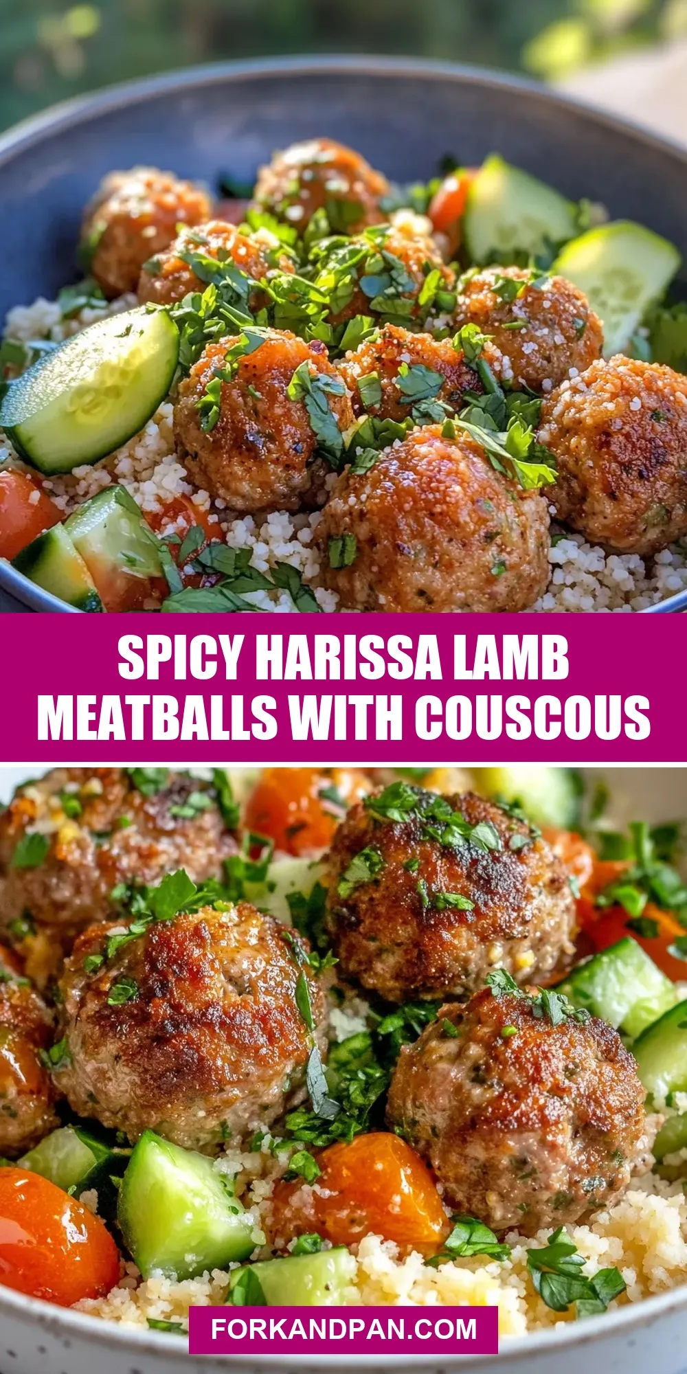 How To Make Ultimate Spicy Harissa Lamb Meatballs With Couscous