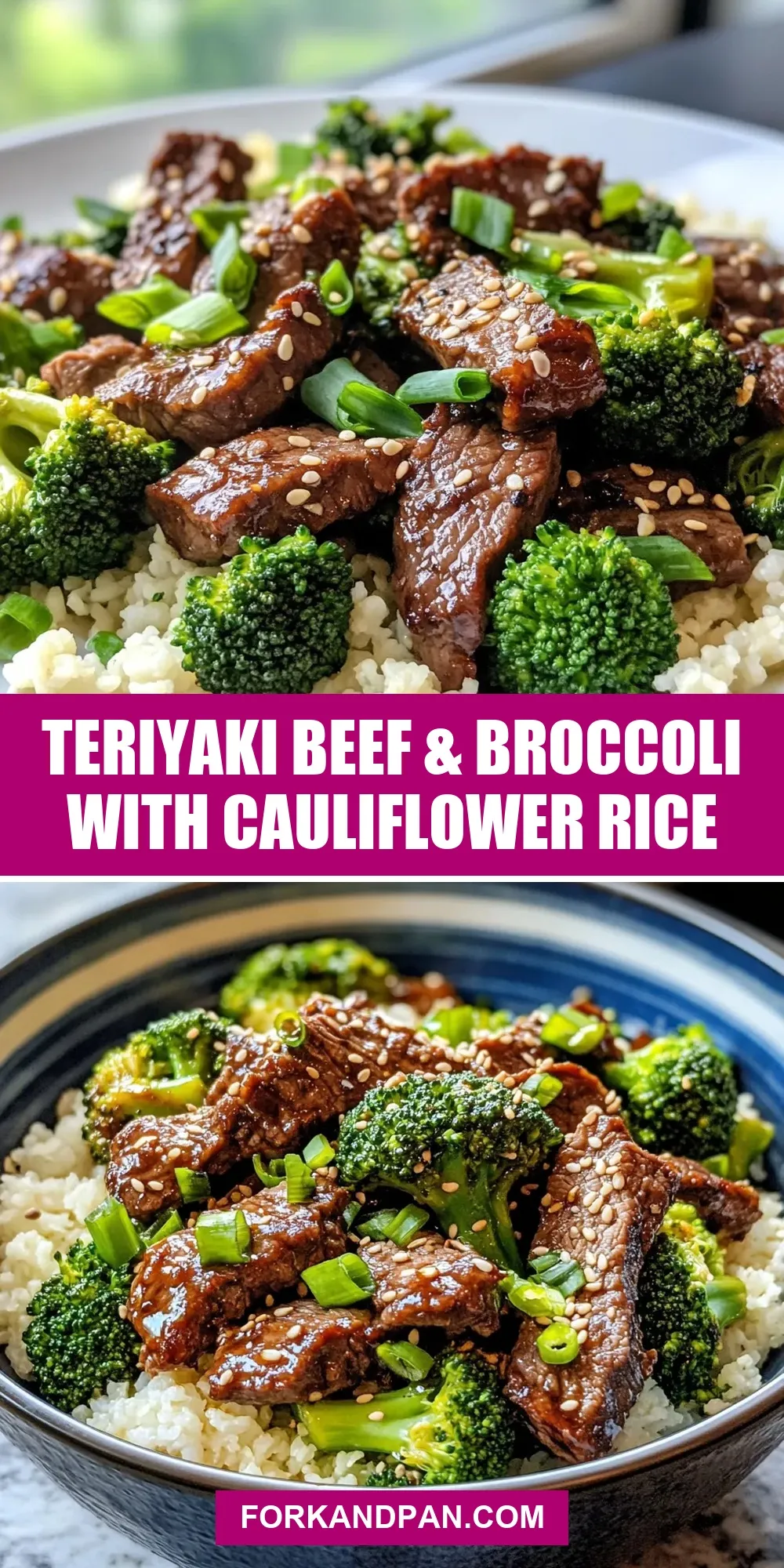 Easy Teriyaki Beef & Broccoli With Cauliflower Rice Recipe