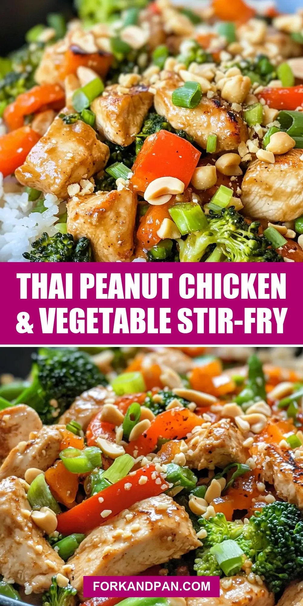 Easy Thai Peanut Chicken & Vegetable Stir-Fry Recipe
