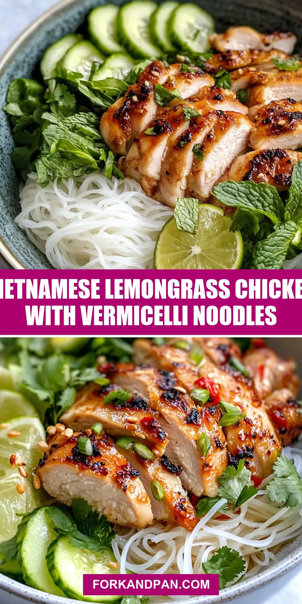 Perfect Vietnamese Lemongrass Chicken With Vermicelli Noodles