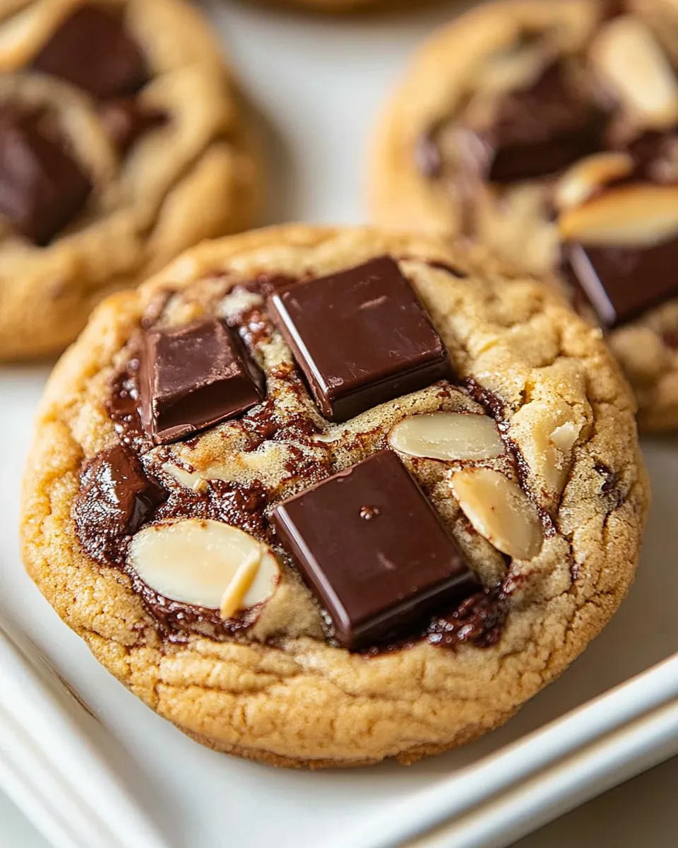 Homemade Almond Amaretto Chocolate Chunk Cookies photo