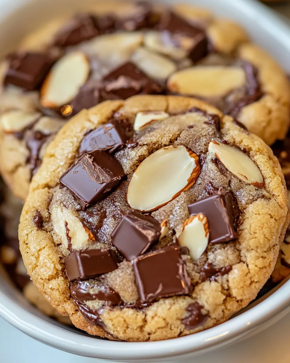 Delicious Almond Amaretto Chocolate Chunk Cookies image