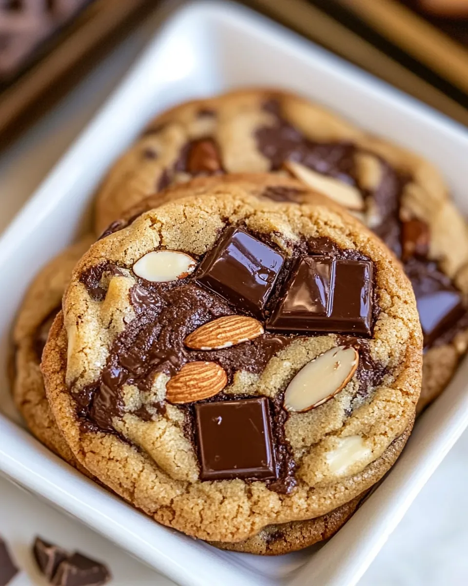 Easy Almond Amaretto Chocolate Chunk Cookies recipe photo