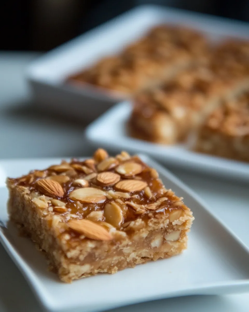 Delicious Almond Honey Squares recipe photo