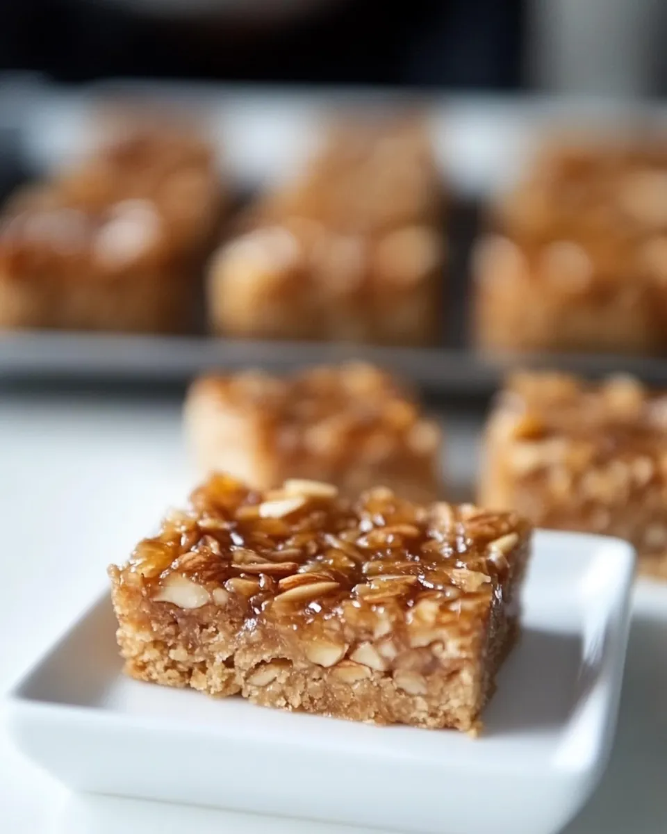 Easy Almond Honey Squares shot