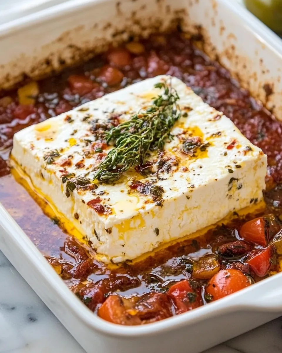 Delicious Baked Feta Cheese image