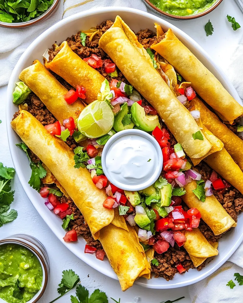 Easy Beef Taquitos recipe photo