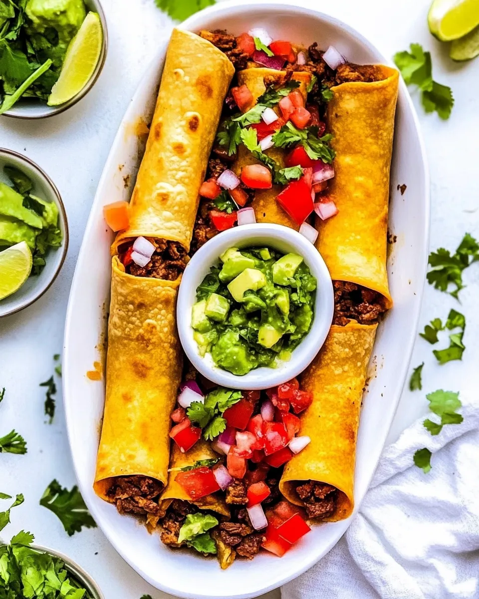 Delicious Beef Taquitos dish photo