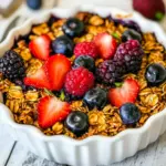 Homemade Berry Baked Oatmeal photo