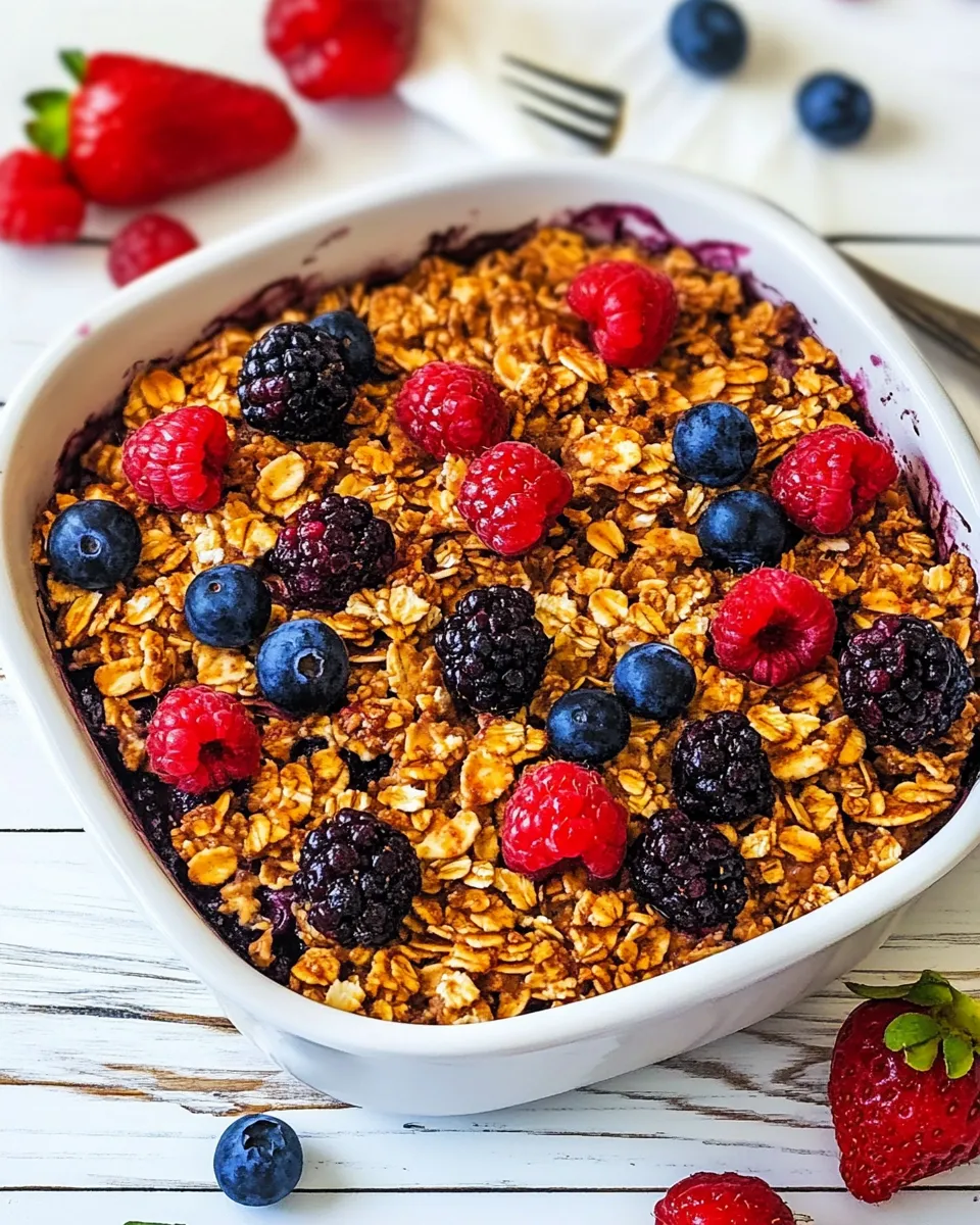 Classic Berry Baked Oatmeal image