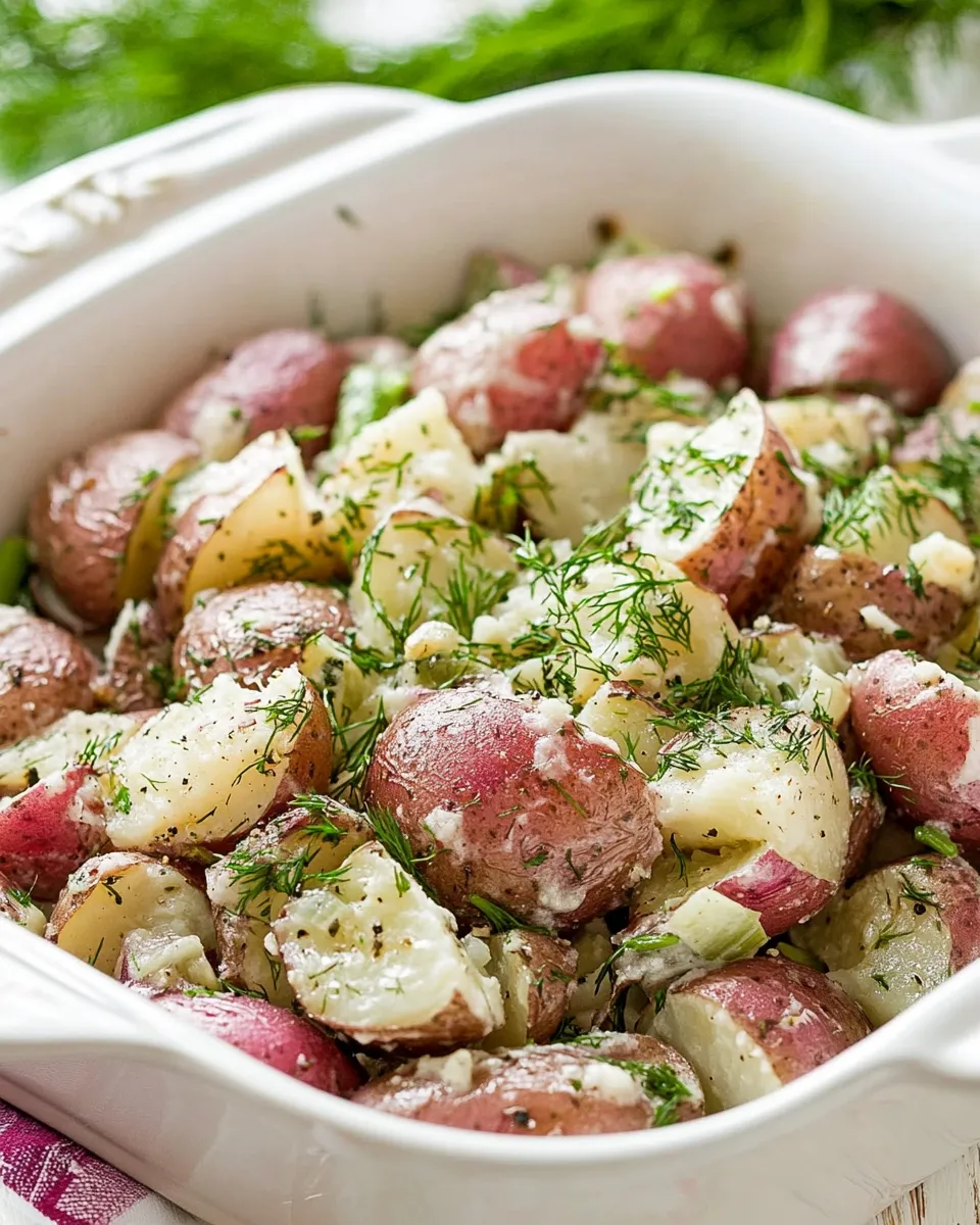 Easy Buttered Red Potatoes with Dill recipe photo