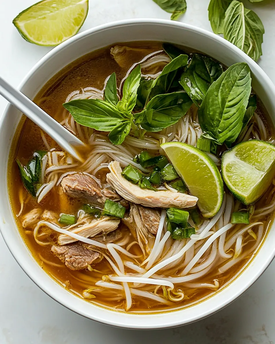 Easy Chicken Pho Recipe shot