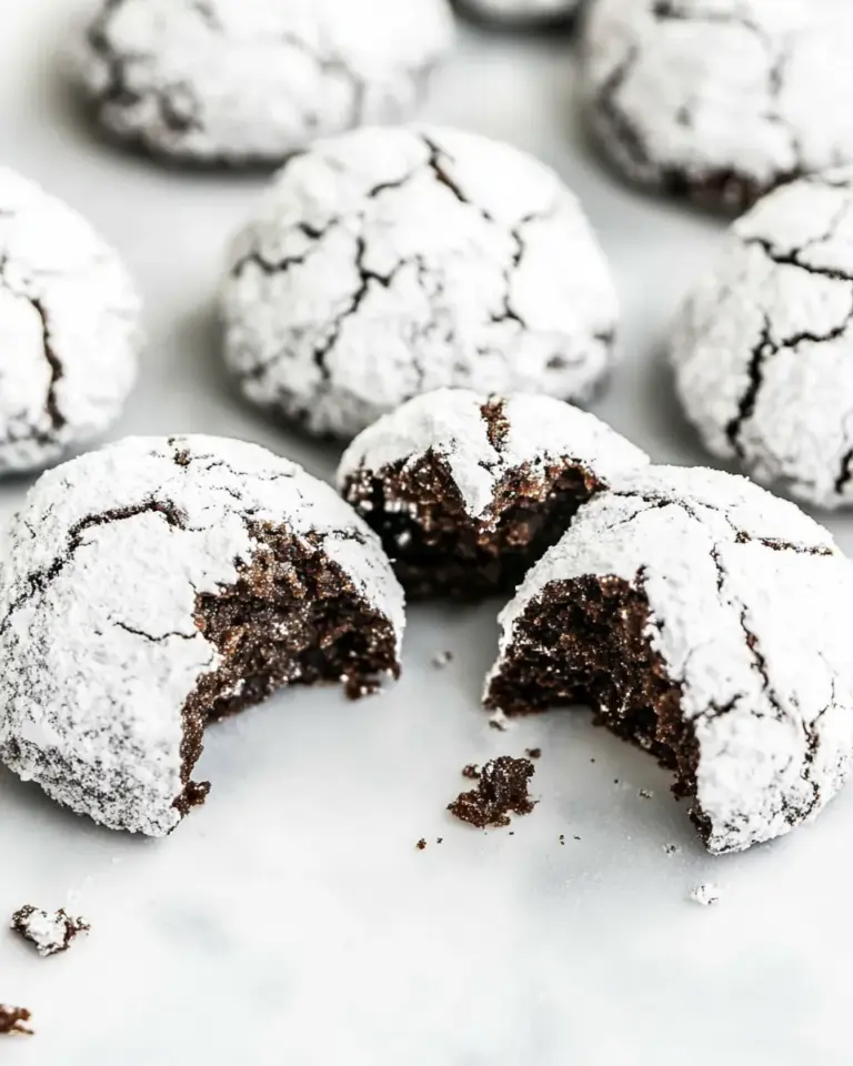Homemade Chocolate Amaretti Cookies photo
