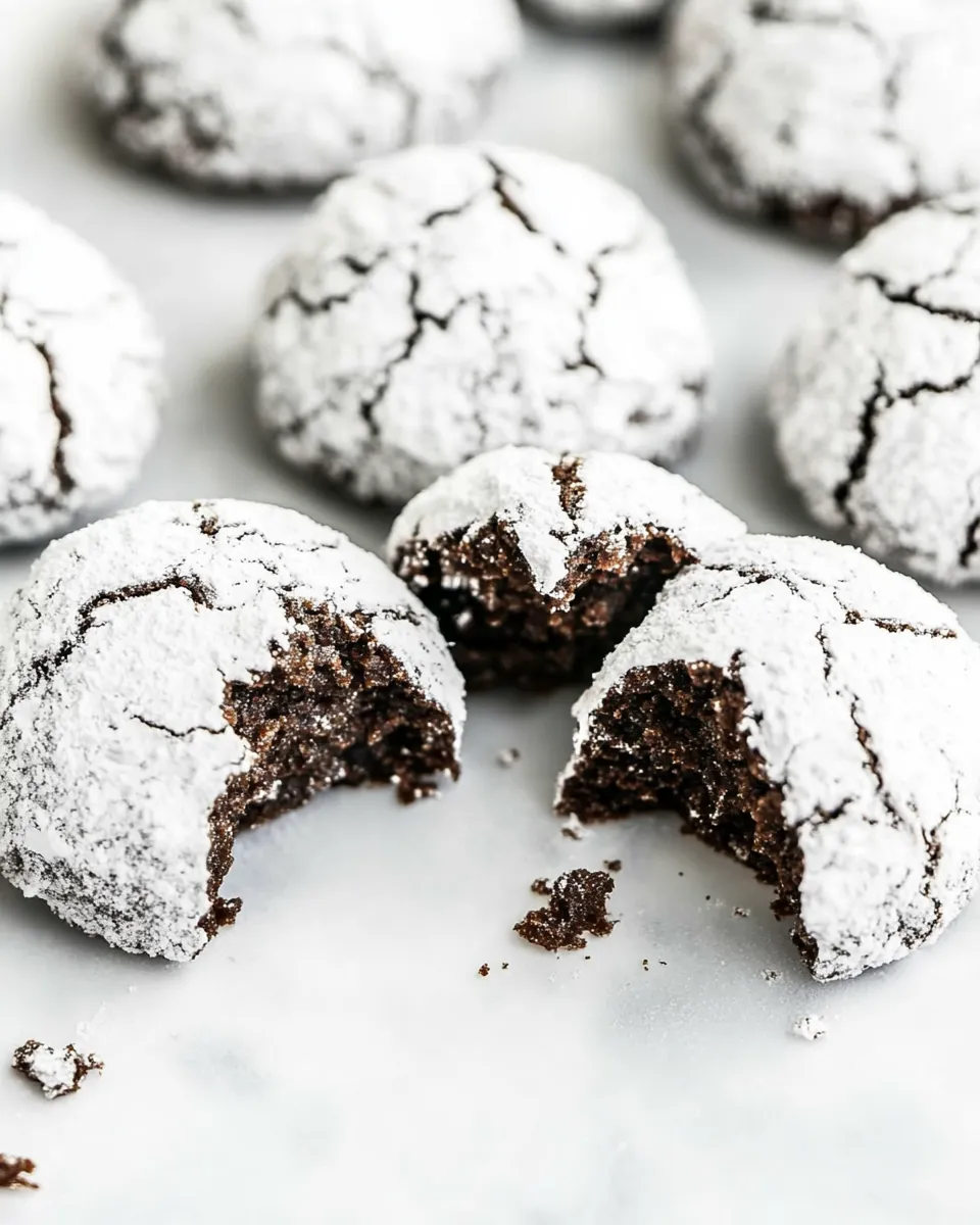 Homemade Chocolate Amaretti Cookies photo