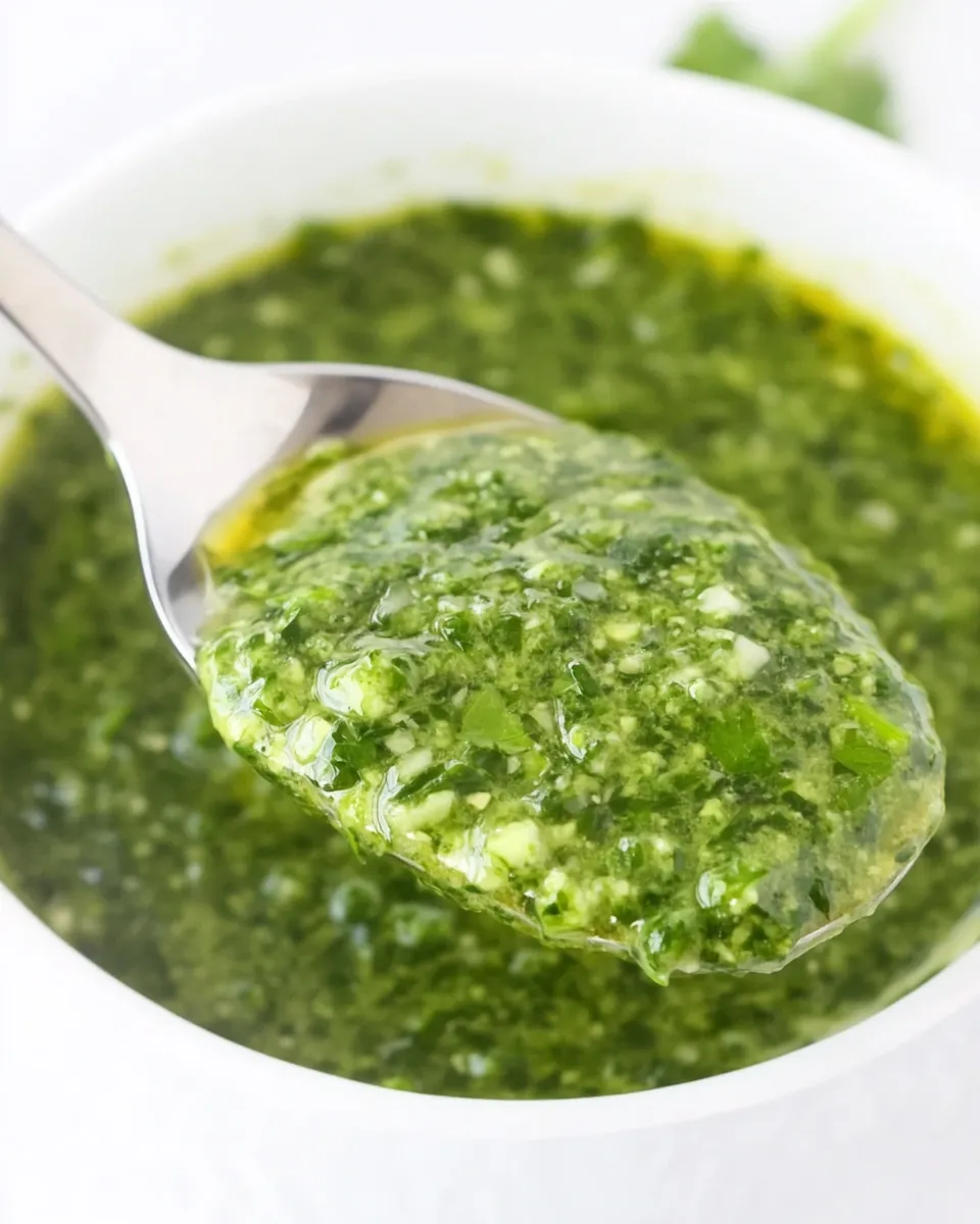 Easy Cilantro Sauce shot