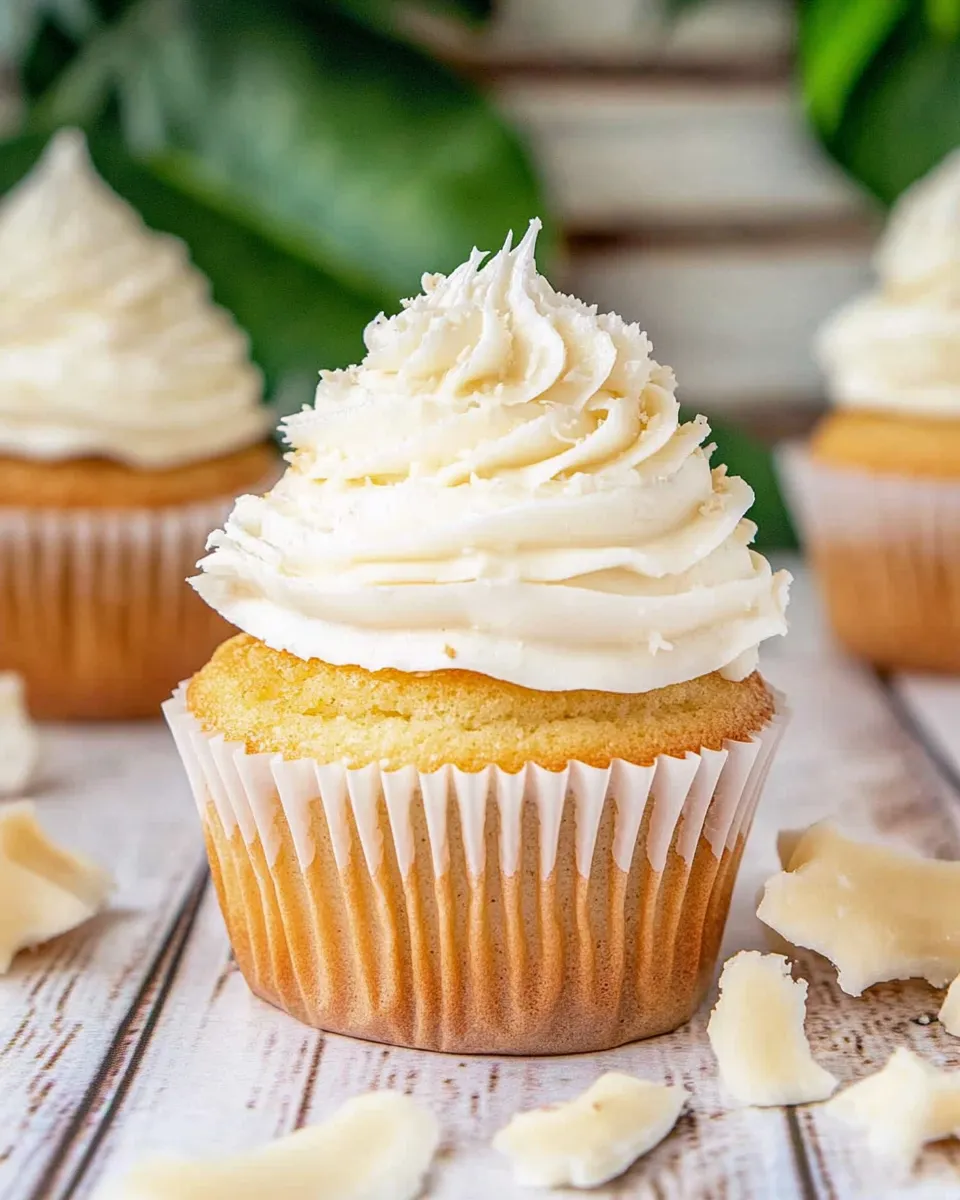 Classic Coconut Cupcakes image