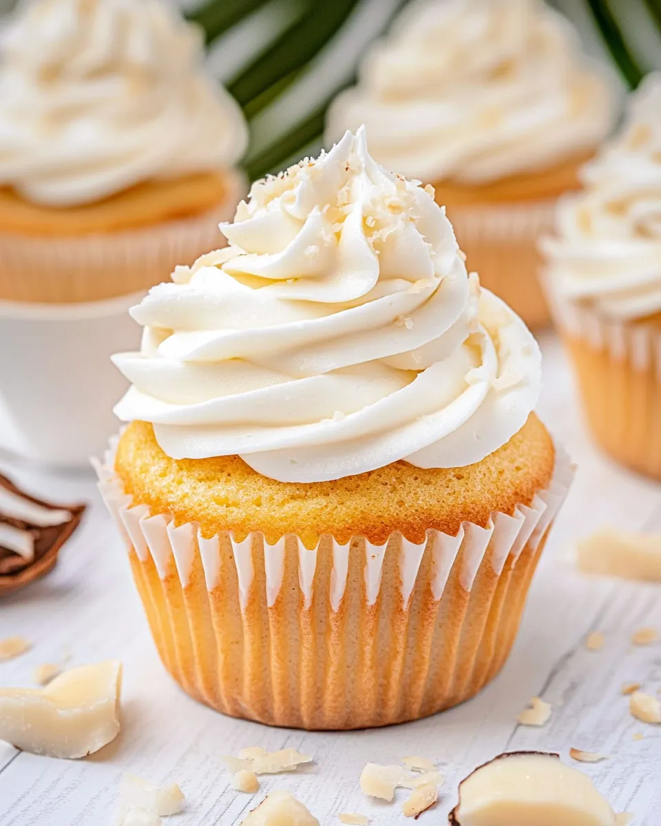 Easy Coconut Cupcakes recipe photo