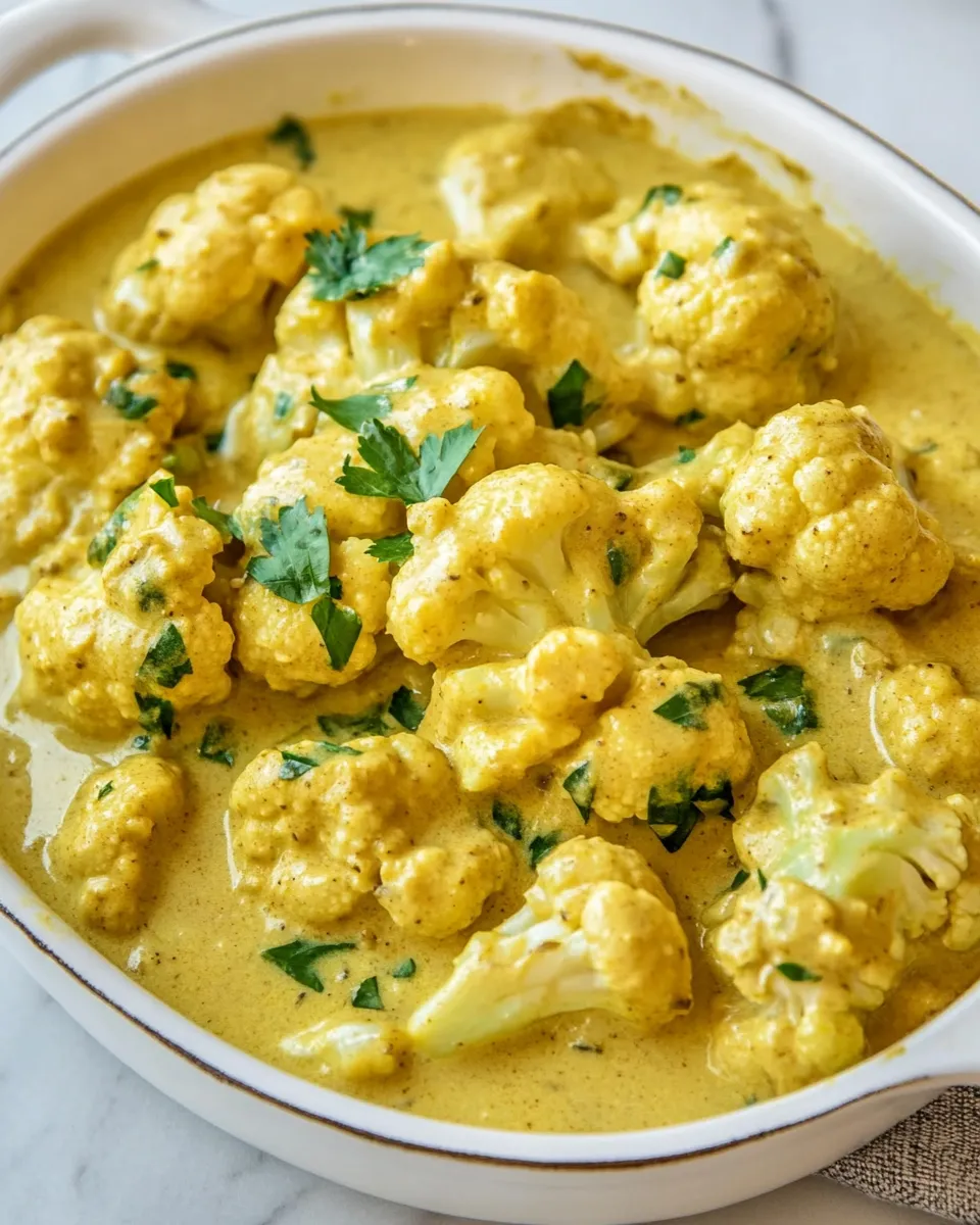 Delicious Coconut Curry Cauliflower image