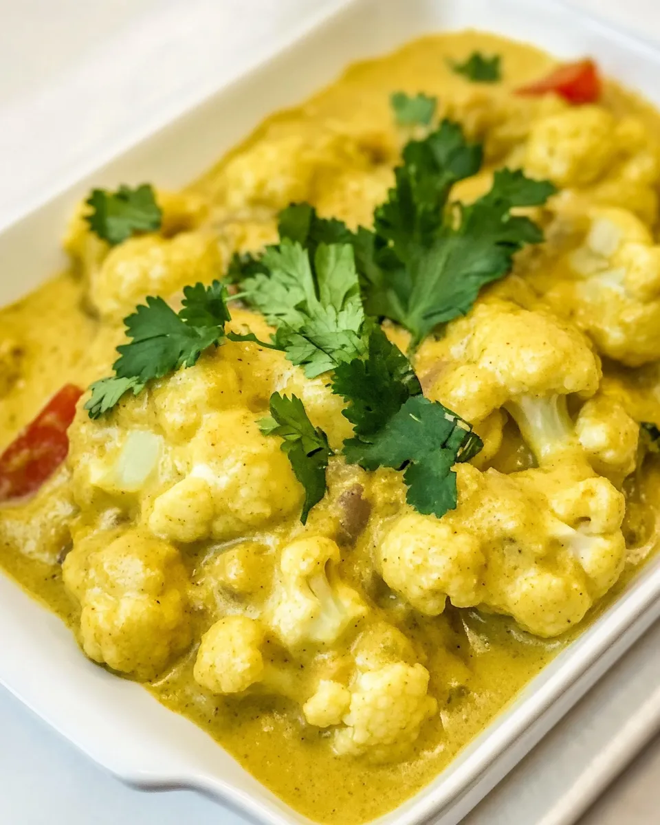 Easy Coconut Curry Cauliflower recipe photo