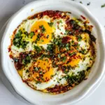 Quick Dads Easy Cheesy Eggs with Chili Butter. recipe image