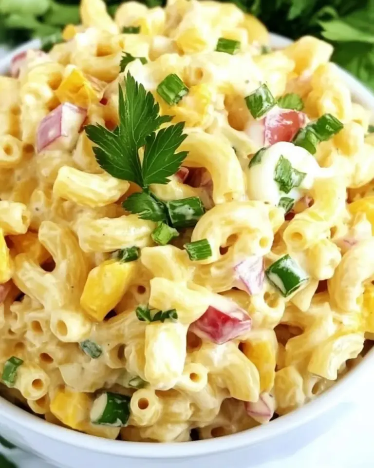 Homemade Deviled Egg Macaroni Salad Recipe photo