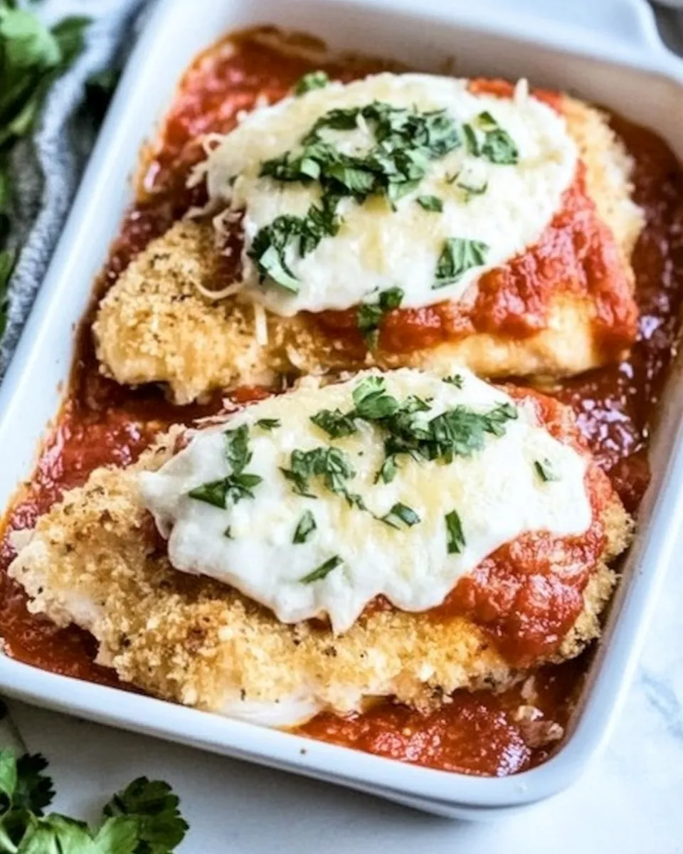Classic Easy Baked Chicken Parmesan image