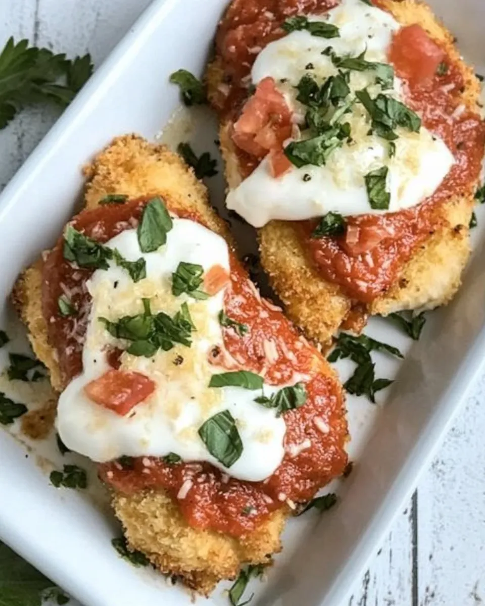 Delicious Easy Baked Chicken Parmesan shot