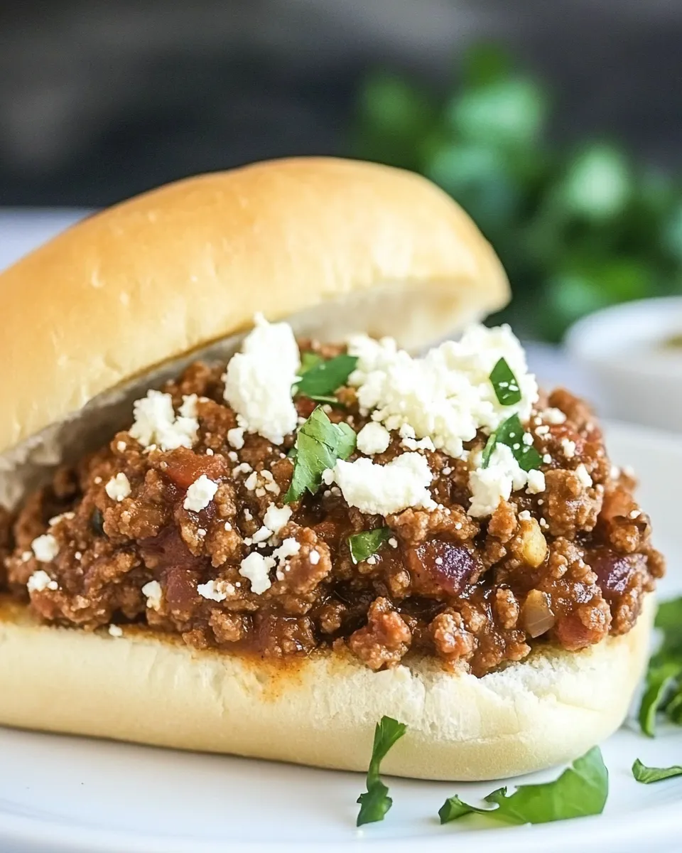 Classic Greek Sloppy Joes image