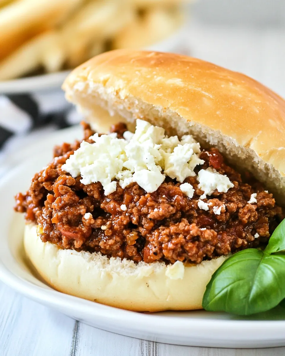 Easy Greek Sloppy Joes recipe photo