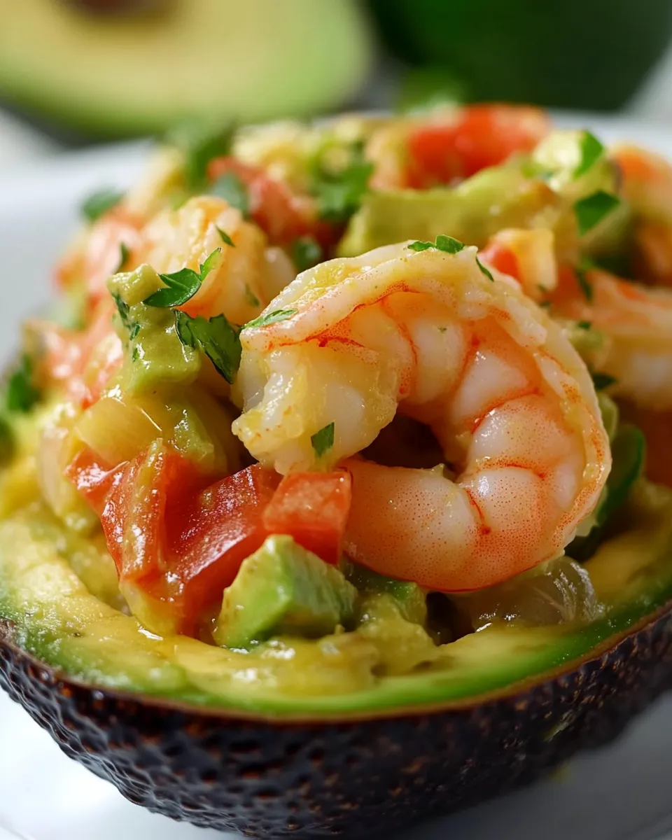 Easy Grilled Shrimp Salad in an Avocado Shell photo