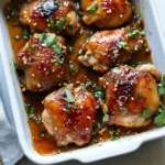 Homemade Honey Sriracha Chicken Thighs recipe image