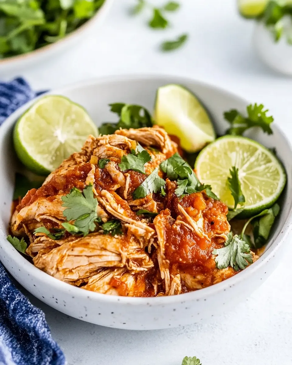 Quick Instant Pot Salsa Chicken recipe photo