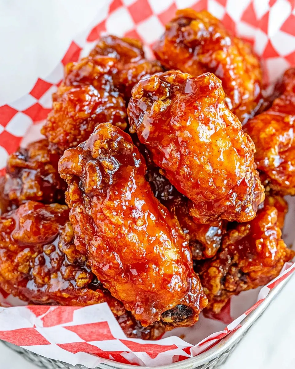 Easy KFC Honey BBQ Wings (Copycat Recipe) recipe photo