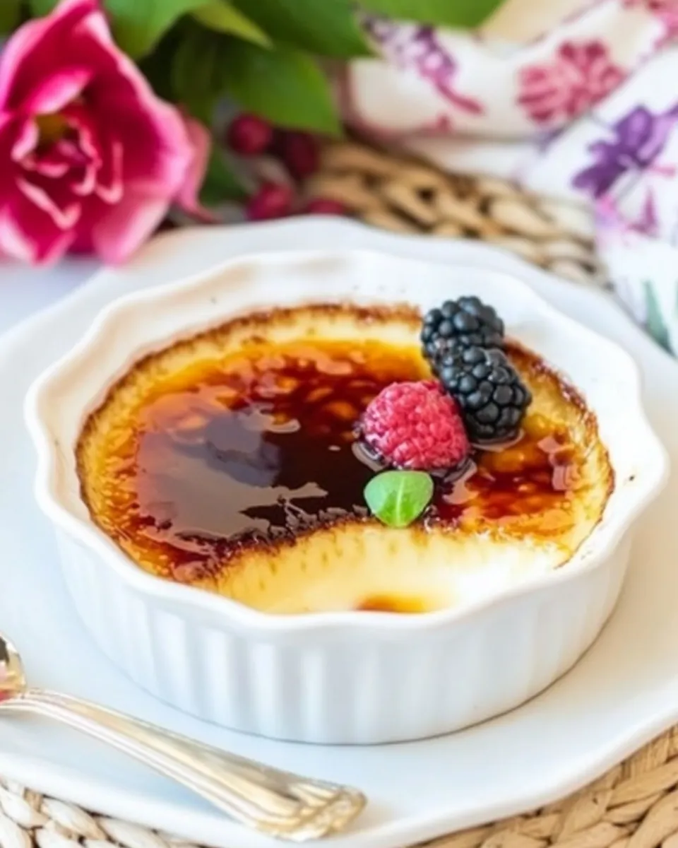 Easy Keto Creme Brulee recipe photo