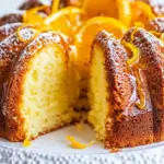Homemade Lemon Orange Cake with Lemon Honey Glaze photo