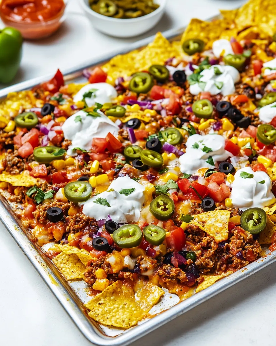 Homemade Loaded Sheet Pan Nachos photo
