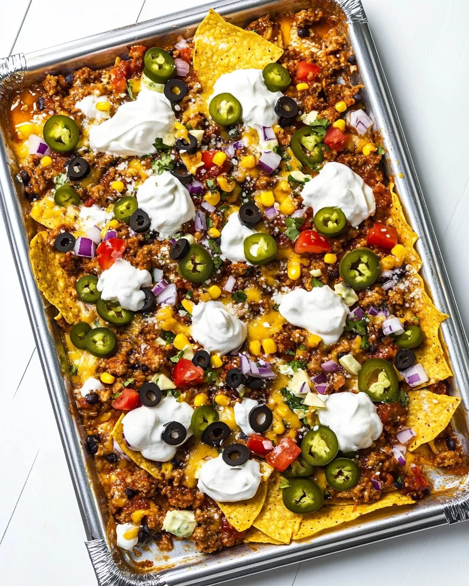 Classic Loaded Sheet Pan Nachos image