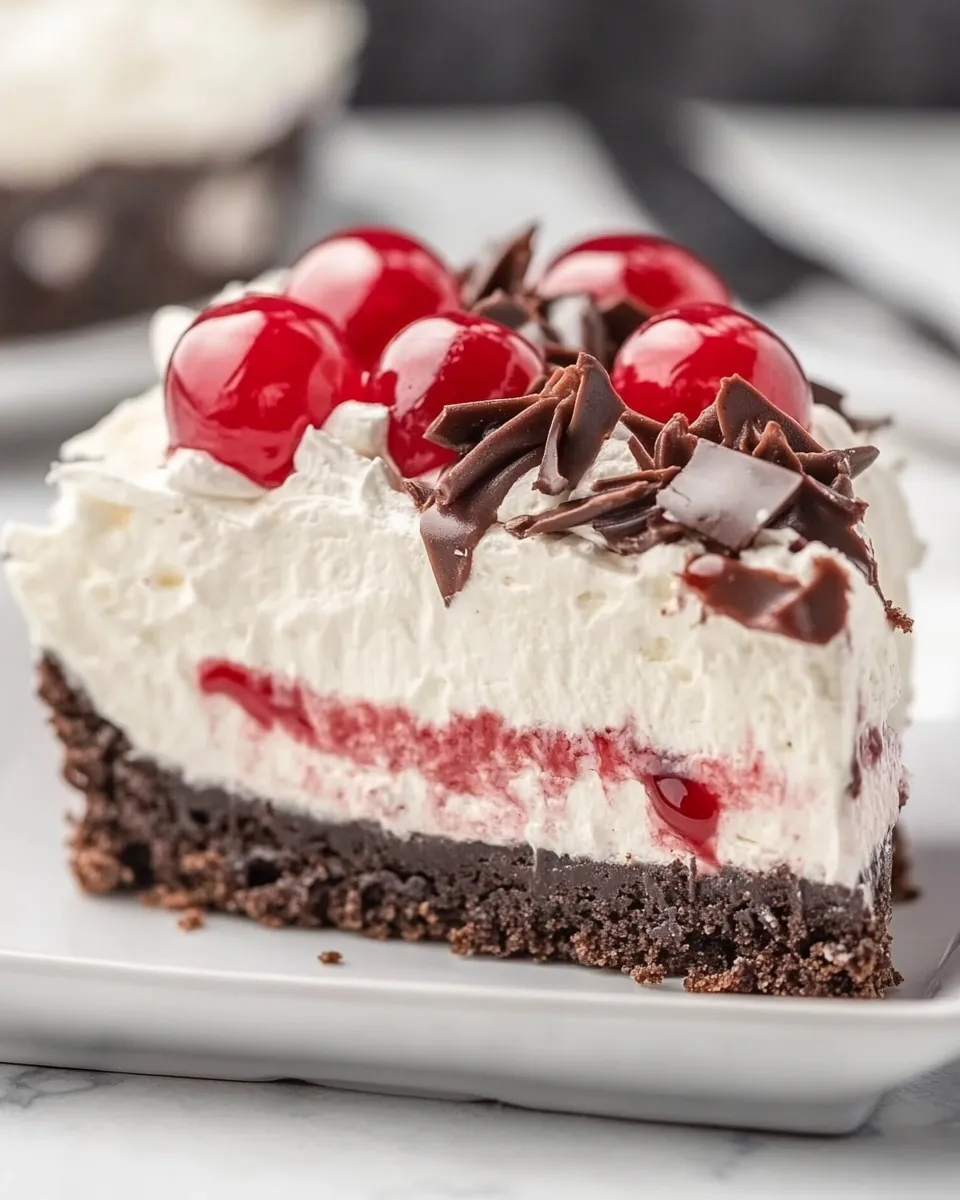 Easy No Bake Black Forest Cheesecake recipe photo