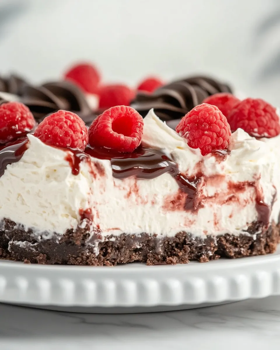 Delicious No Bake Black Forest Cheesecake shot