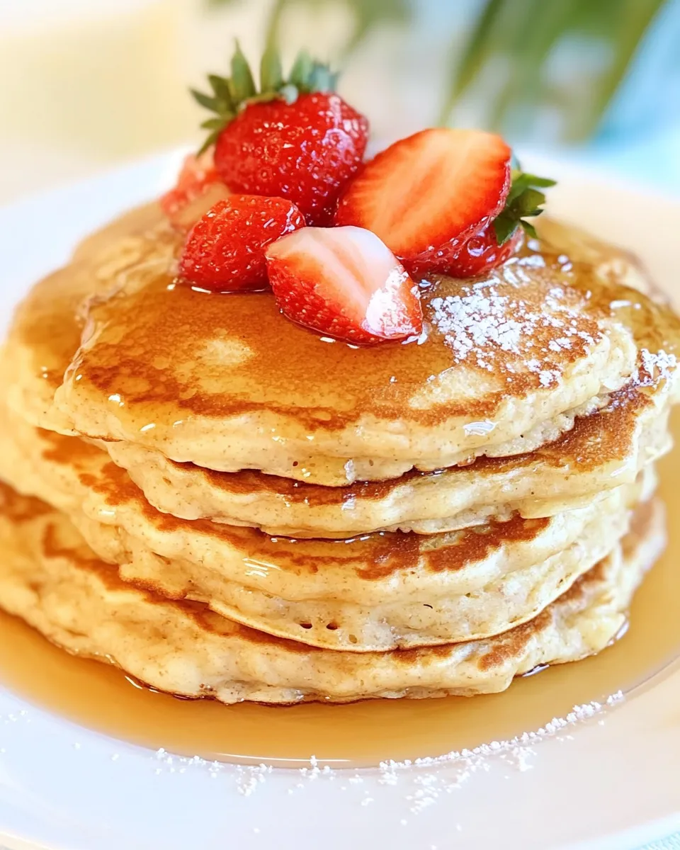 Homemade Oatmeal Pancakes photo