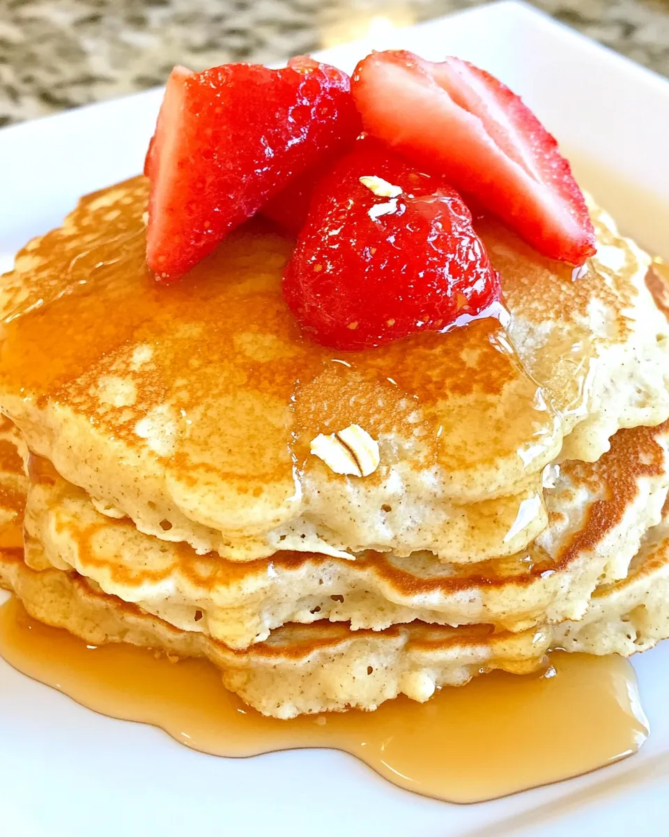 Delicious Oatmeal Pancakes shot