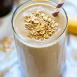 Easy Peanut Butter Banana Oat Protein Smoothie photo