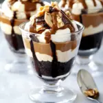 Homemade Peanut Butter Brownie Parfaits photo