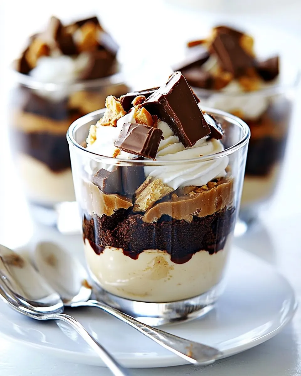 Classic Peanut Butter Brownie Parfaits image