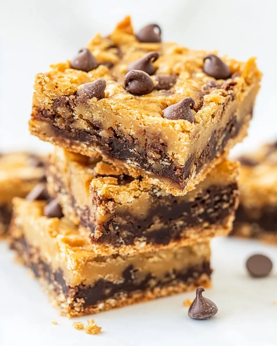 Easy Peanut Butter Chocolate Chip Toffee Bars recipe photo