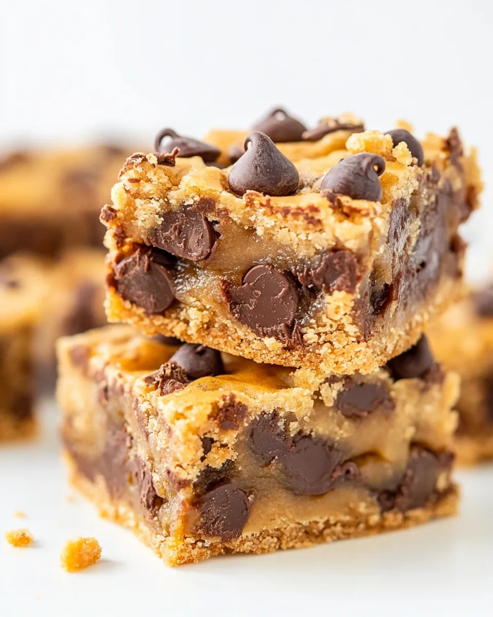 Classic Peanut Butter Chocolate Chip Toffee Bars shot