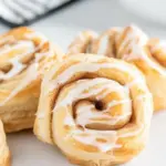 Homemade Puff Pastry Cinnamon Rolls photo
