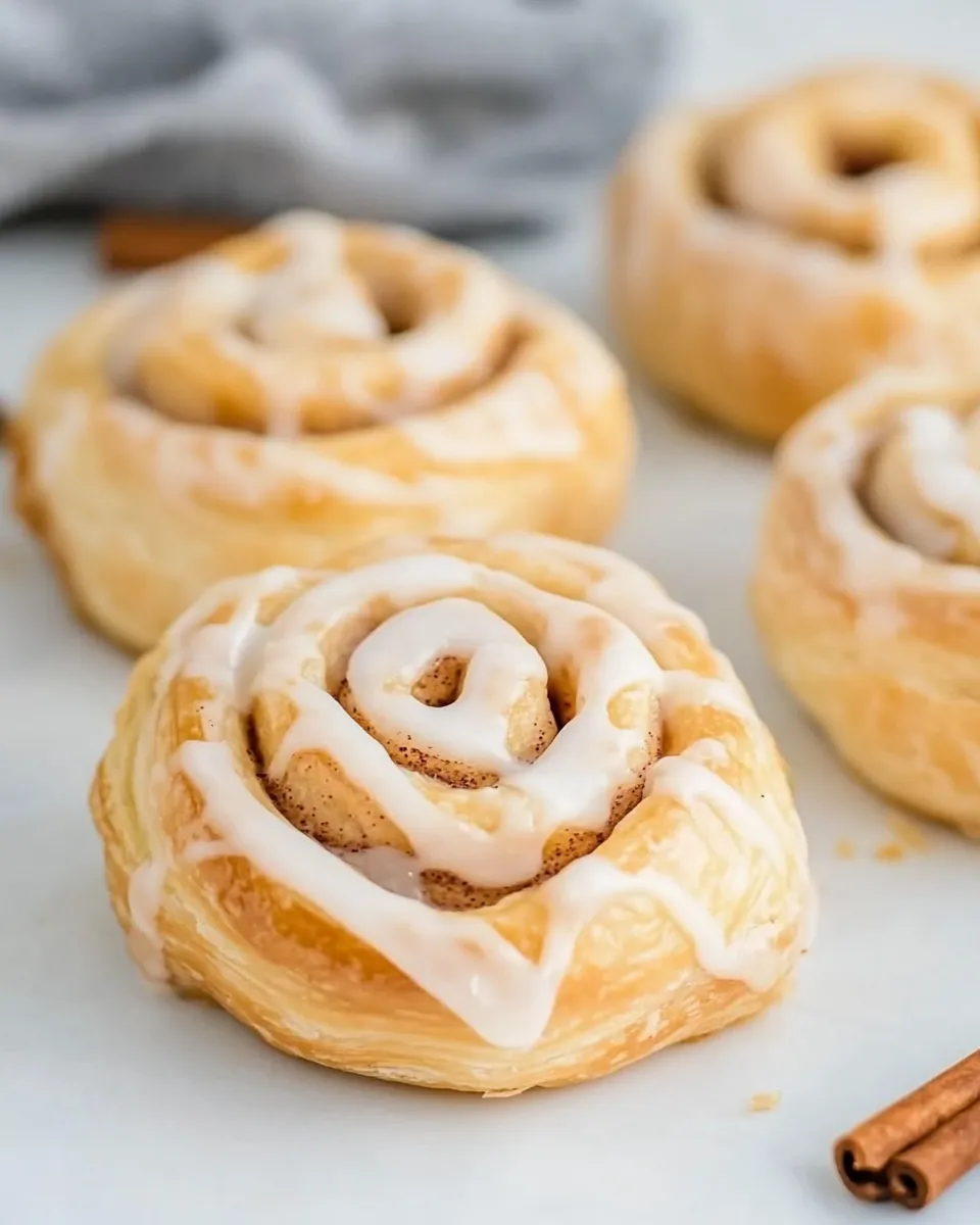 Classic Puff Pastry Cinnamon Rolls image