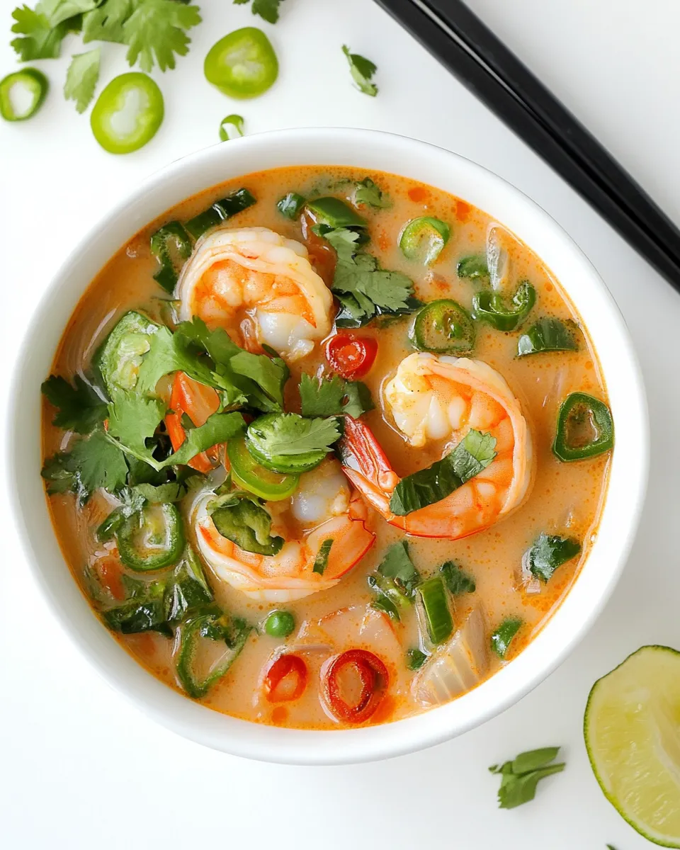 Homemade Thai Coconut Shrimp Soup photo