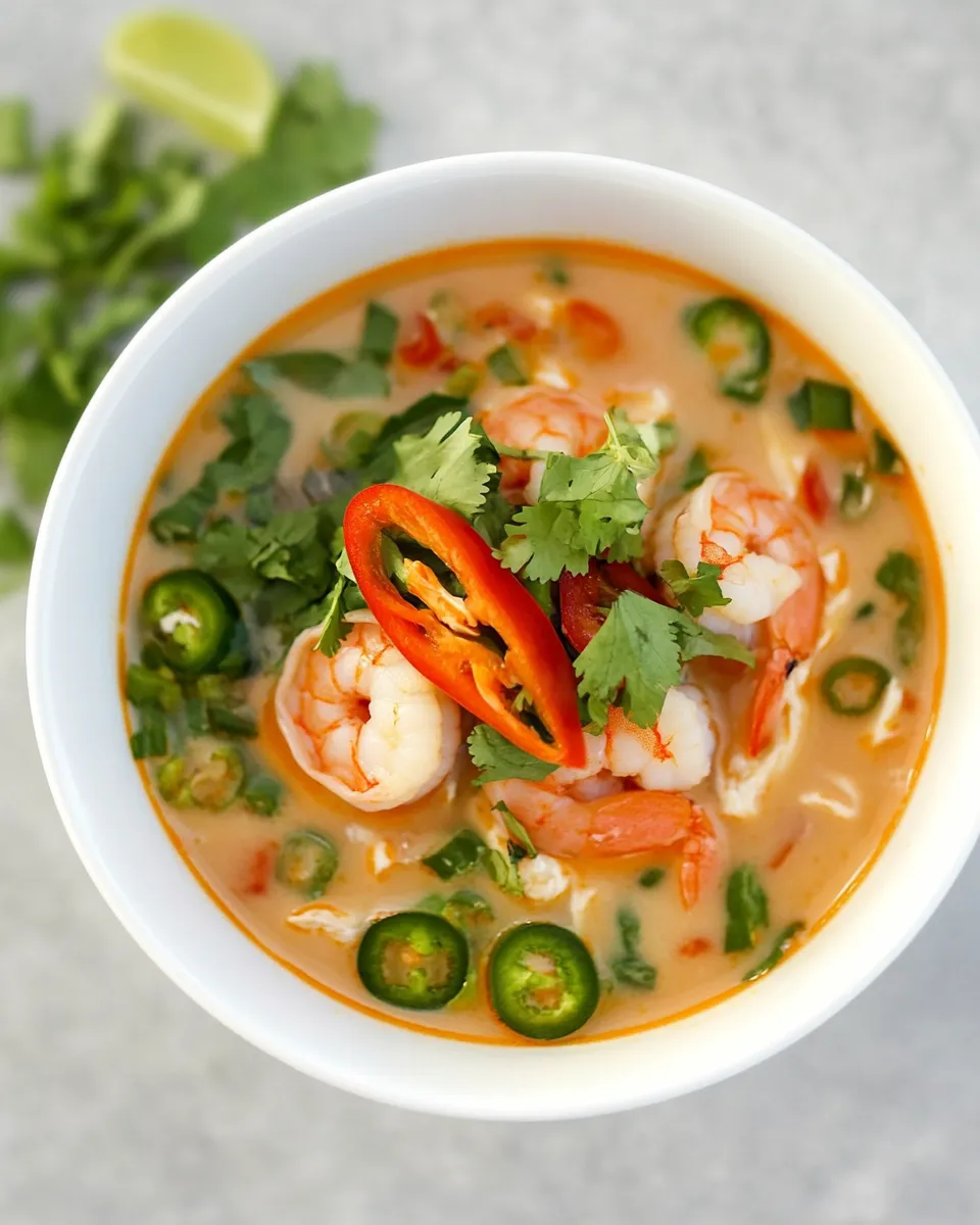 Delicious Thai Coconut Shrimp Soup image